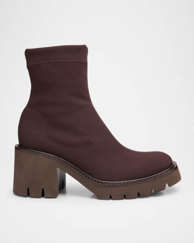 Zilia Stretch Nylon Ankle Booties